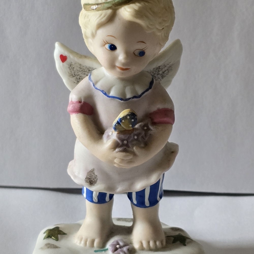 Heavenly Fragrance -Tender Hearts Collection Porcelain Angel Figurine